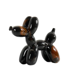 Marble Balloon Dog Sculpture – Hand-Carved Natural Stone Statue for Home Decor, Modern Art Gift